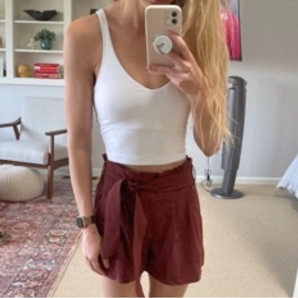 lululemon athletica Tops - Lululemon align tank v-neck White Cropped Tank Top